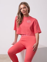 Gym King Pink Origin Cropped T-Shirt - Image 1 of 4