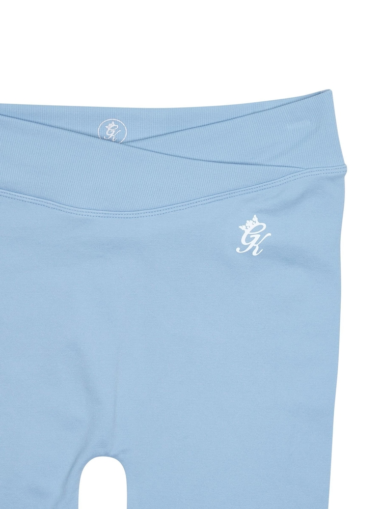 Gym King Blue Seamless 4.5" Shorts - Image 4 of 4