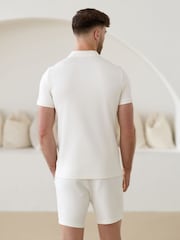 Gym King White Portals Texture Polo Shirt - Image 2 of 4