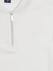 Gym King White Portals Texture Polo Shirt - Image 4 of 4