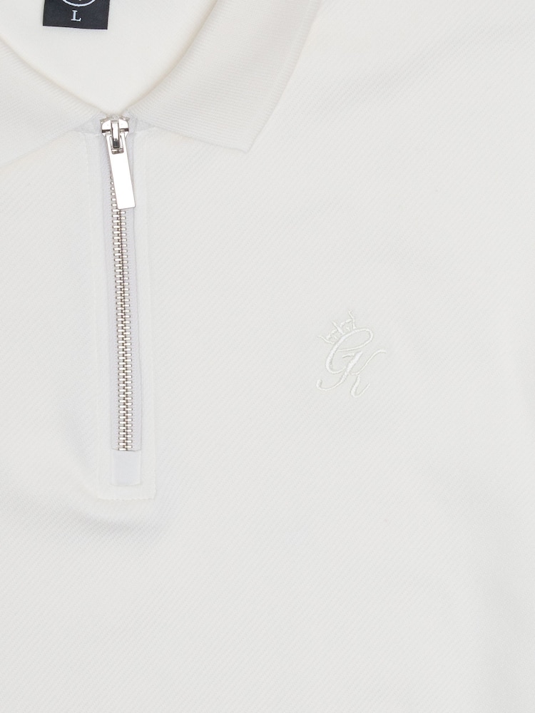 Gym King White Portals Texture Polo Shirt - Image 4 of 4