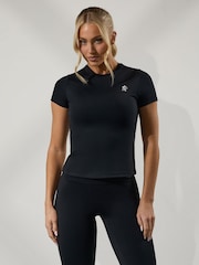 Gym King Black 365 Built In Bra T-Shirt - Image 1 of 4