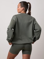 Gym King Grey Oversized Crew Top - Image 2 of 3