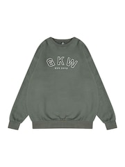 Gym King Grey Oversized Crew Top - Image 3 of 3