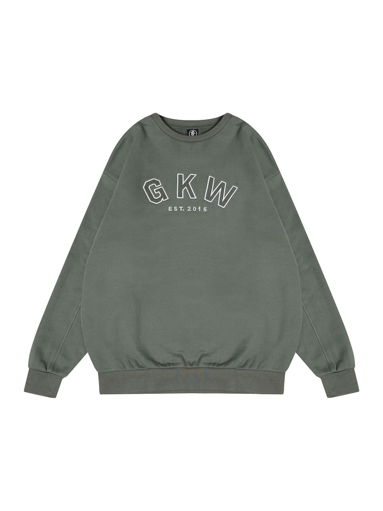 Gym King Grey Oversized Crew Top - Image 3 of 3