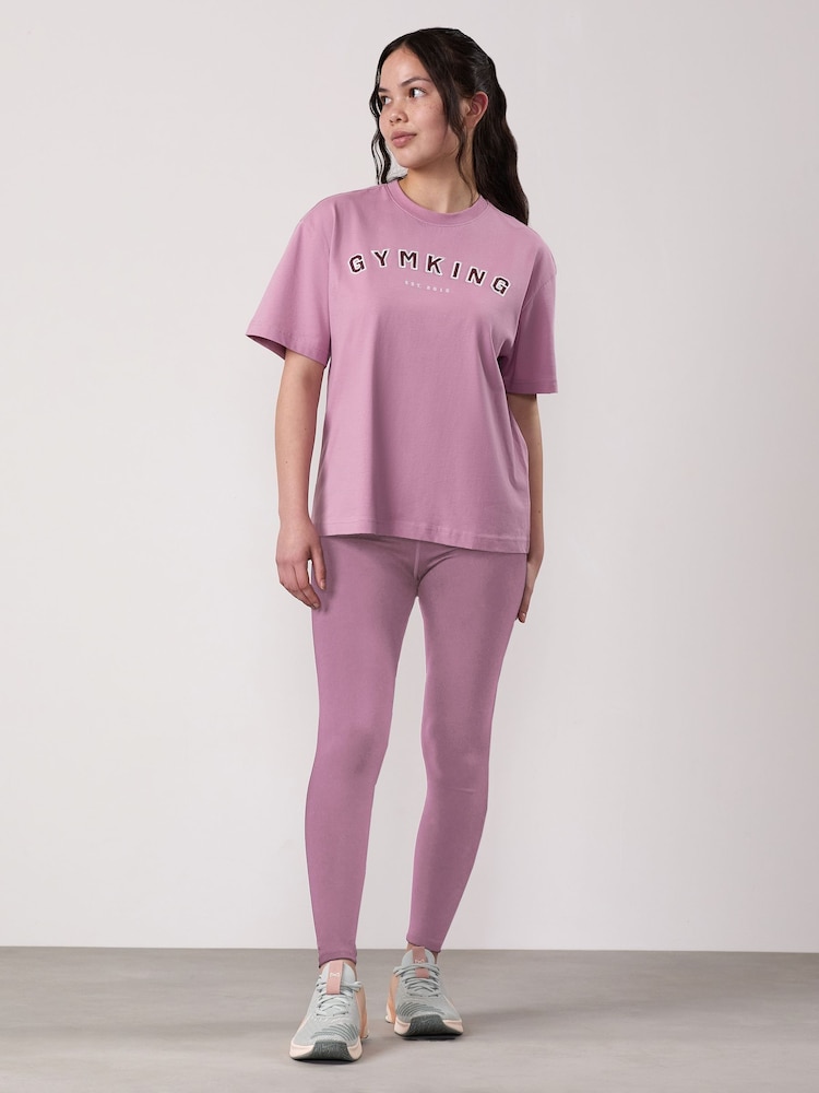 Gym King Purple Boyfriend Shadow T-Shirt - Image 1 of 4