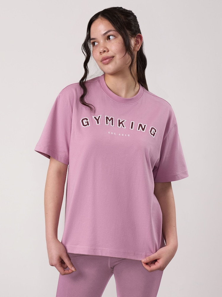 Gym King Purple Boyfriend Shadow T-Shirt - Image 2 of 4