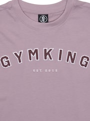 Gym King Purple Boyfriend Shadow T-Shirt - Image 4 of 4
