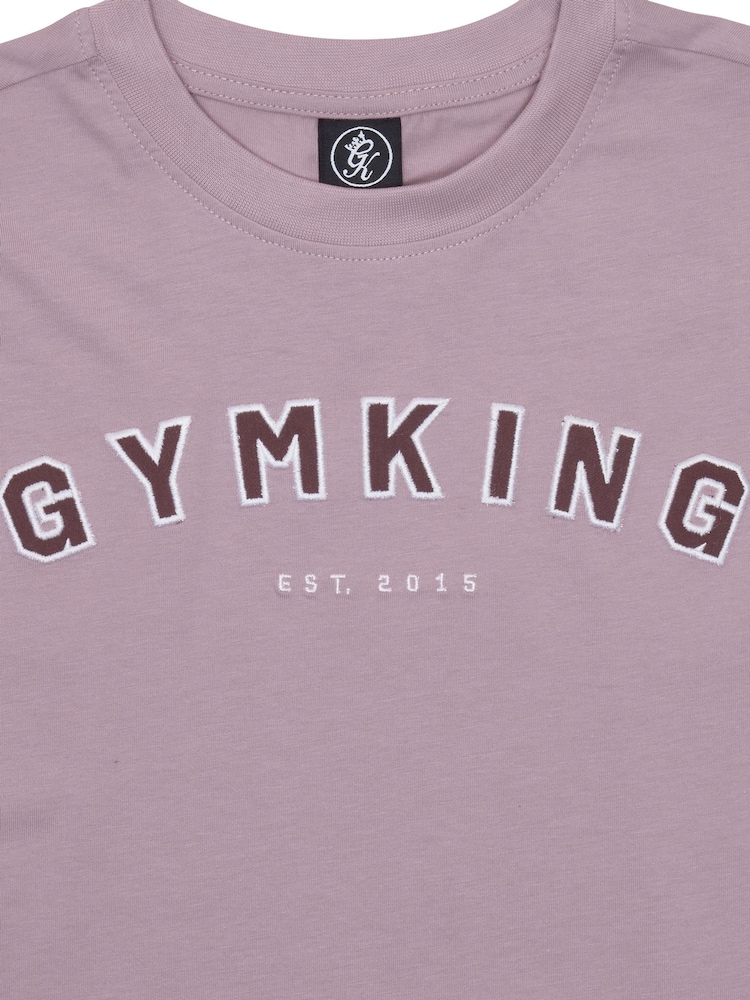 Gym King Purple Boyfriend Shadow T-Shirt - Image 4 of 4