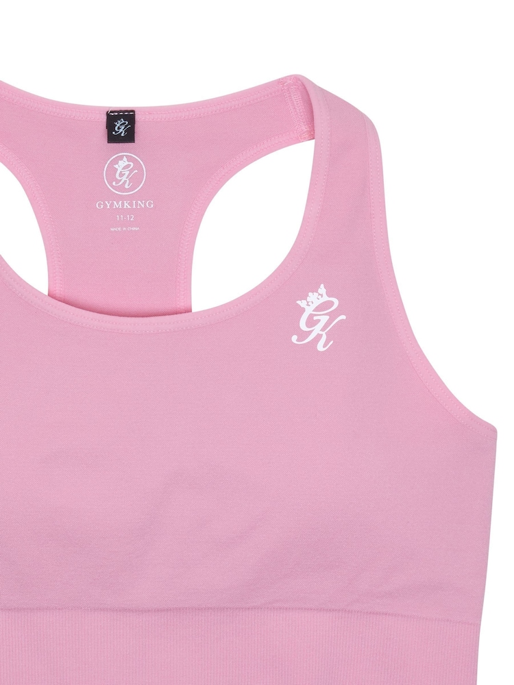 Gym King Pink Seamless Tank - Image 4 of 4