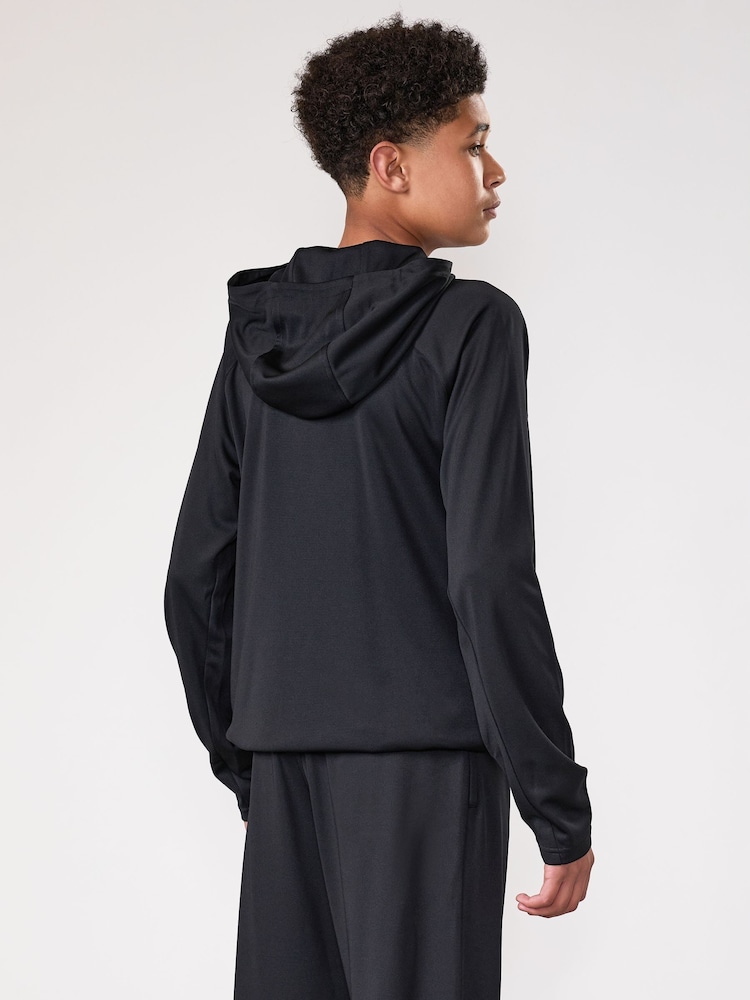 Gym King Black Lightweight Poly Full Zip Jacket - Image 2 of 4