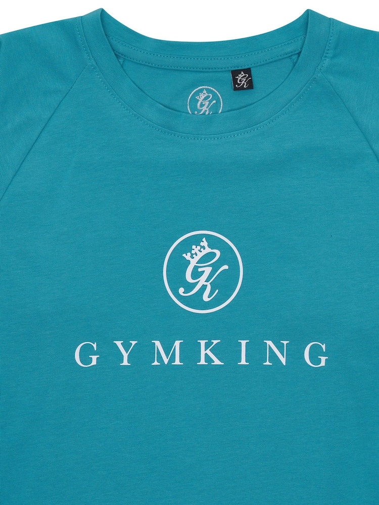 Gym King Blue Pro T-Shirt - Image 4 of 4