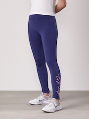 Gym King Blue Script Jersey Leggings - Image 2 of 4