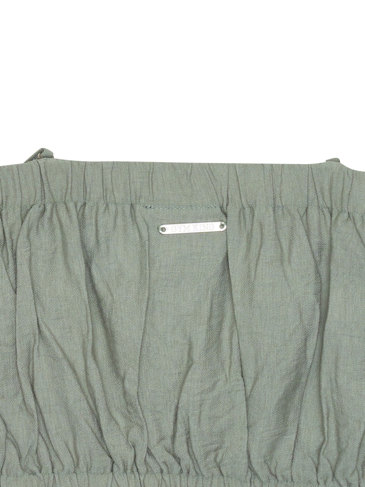 Verde - Gym King Signature Woven Bandeau Top - Imagem 4 de 4