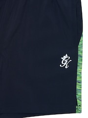 Gym King Blue Space Dye Shorts - Image 4 of 4