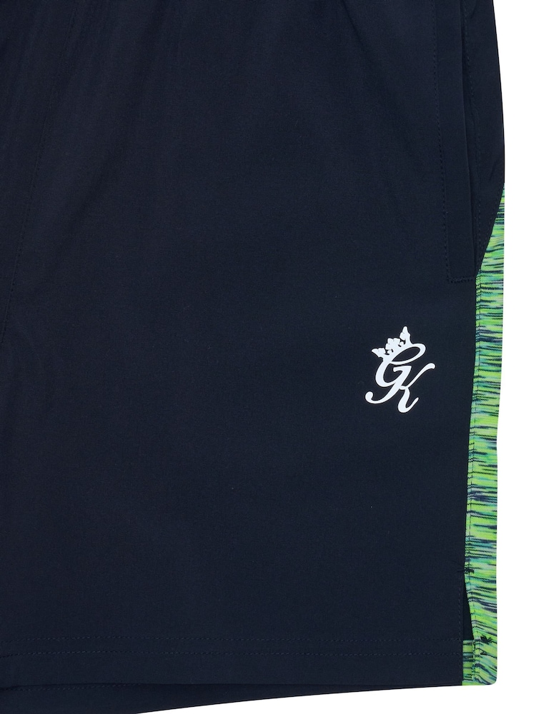 Gym King Blue Space Dye Shorts - Image 4 of 4