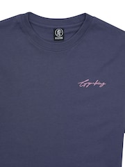 Gym King Blue Script Boyfriend T-Shirt - Image 4 of 4