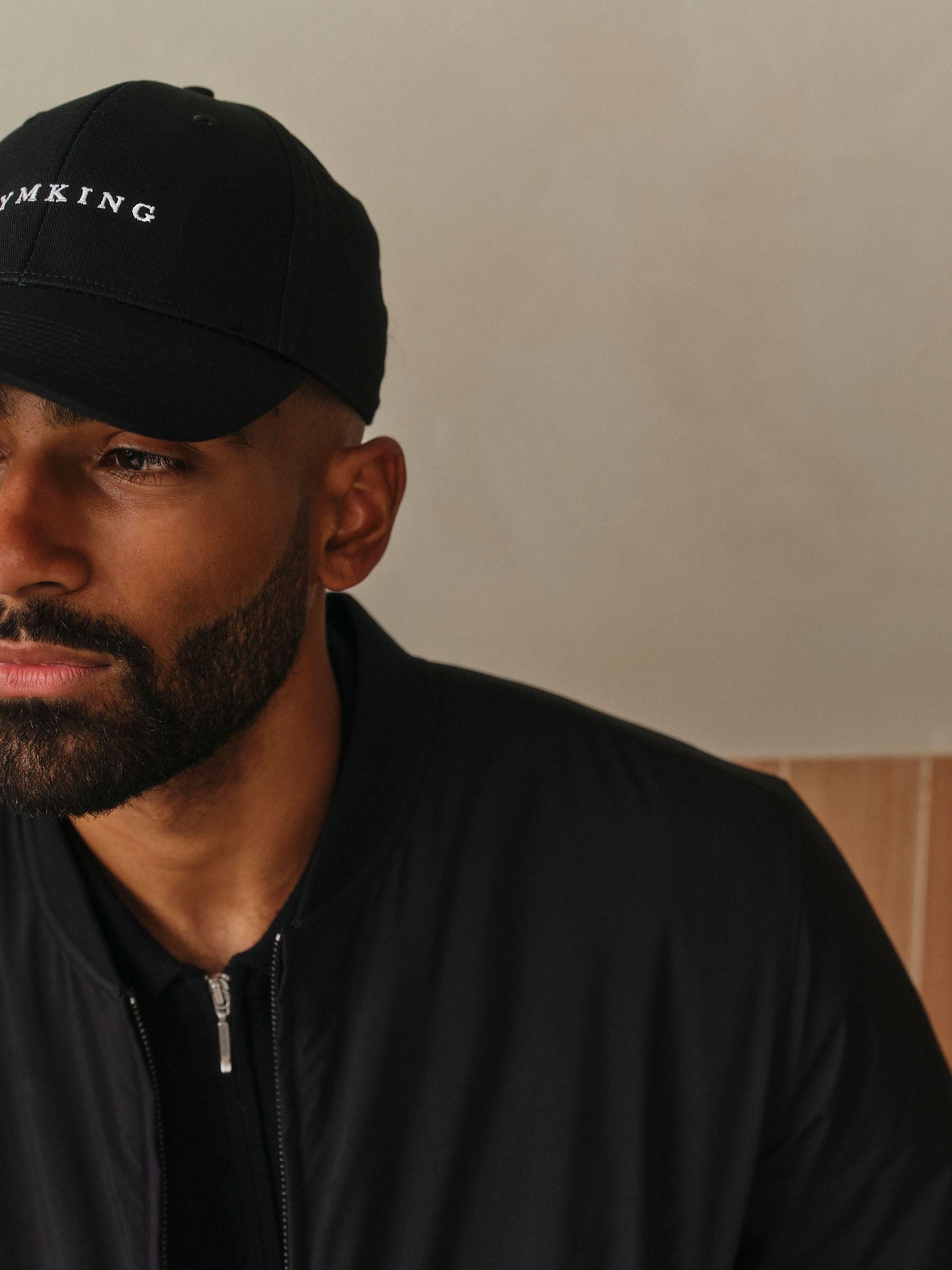 Gym King Unisex Black Linear Pitcher Cap