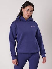 Gym King Blue Script Oversized Hoodie - Image 1 of 4