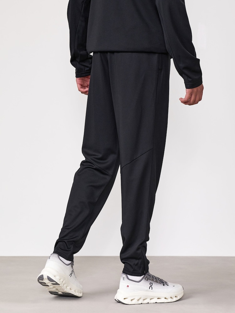 Gym King Black Lightweight Poly Tracksuit Bottoms - Image 2 of 4