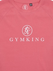 Gym King Coral Pro Logo Jersey T-Shirt - Image 4 of 4