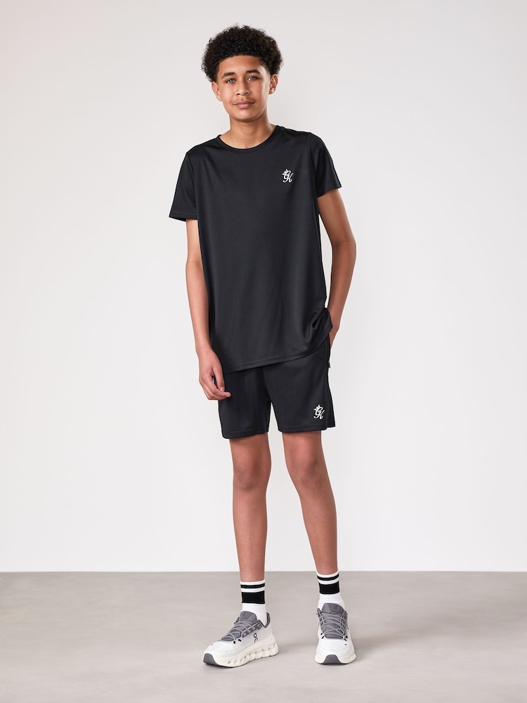Gym King Black Lightweight Poly Shorts - Image 1 of 4