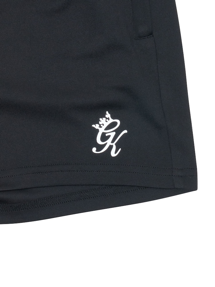 Gym King Black Lightweight Poly Shorts - Image 4 of 4