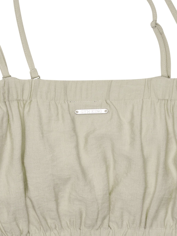 Natural - Gym King Signature Woven Bandeau Top - Imagem 4 de 4