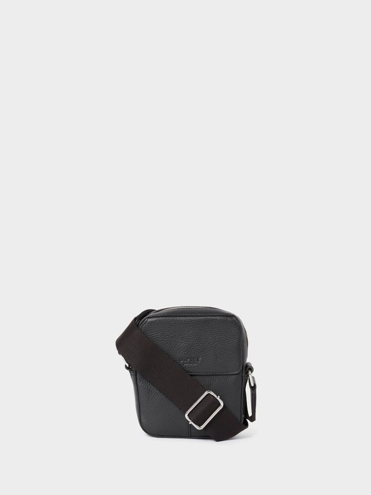Osprey London The Jacob Leather Black Phone Bag - Image 1 of 5