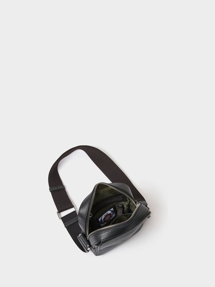 Osprey London The Jacob Leather Black Phone Bag - Image 5 of 5