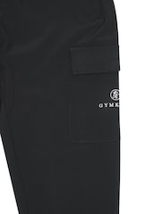 Gym King Black Pro Woven Cargo Joggers - Image 4 of 4