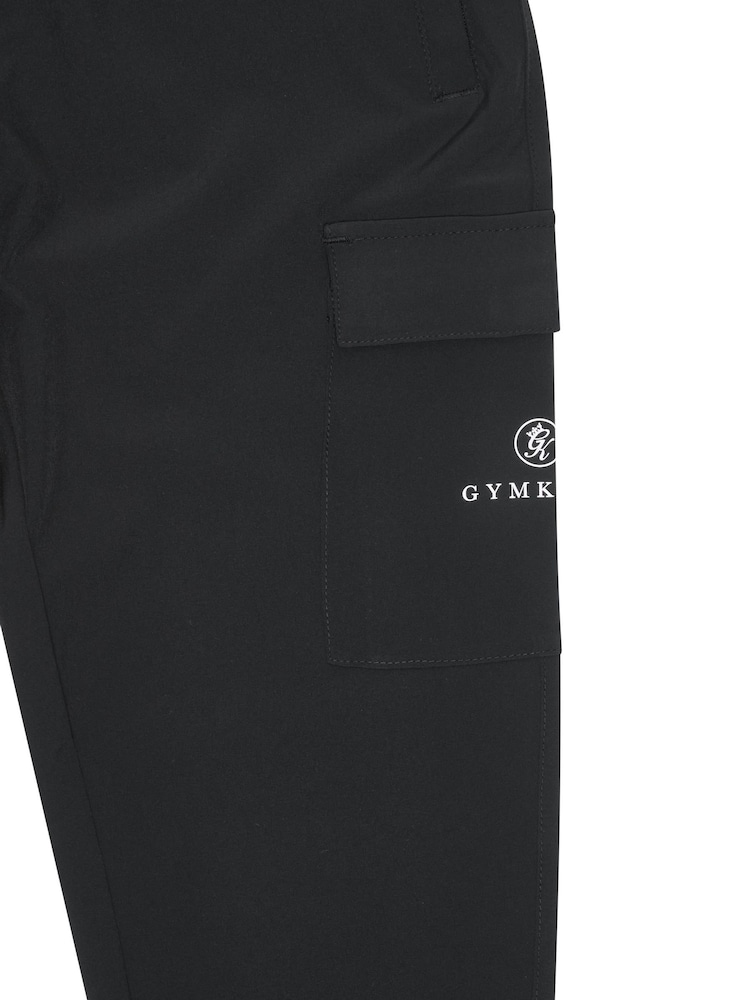 Gym King Black Pro Woven Cargo Joggers - Image 4 of 4