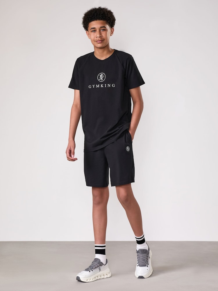 Gym King Black Pro T-Shirt - Image 1 of 4 Gym King Black Pro T-Shirt - Image 1 of 4