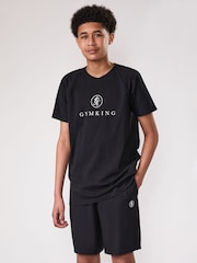 Gym King Black Pro T-Shirt - Image 2 of 4