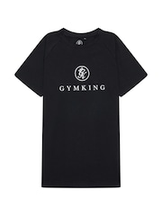 Gym King Black Pro T-Shirt - Image 3 of 4