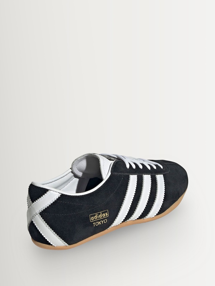 adidas Originals Black/White Tokyo Trainers - Image 8 of 8