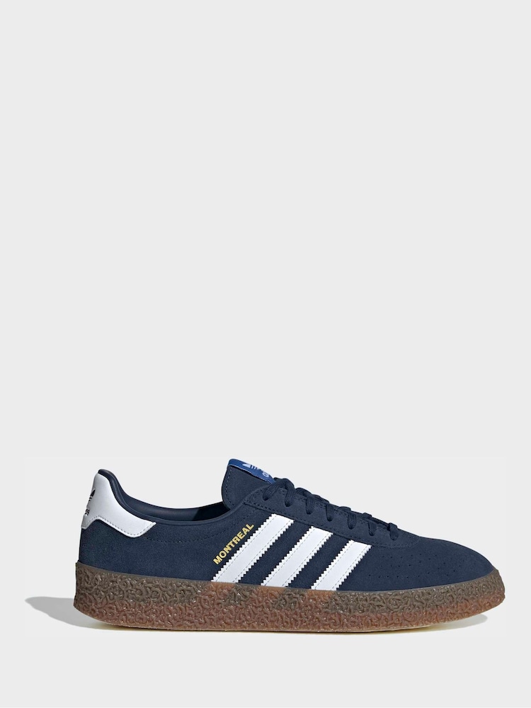 adidas Originals Blue Montreal Trainers - Image 2 of 9 adidas Originals Blue Montreal Trainers - Image 2 of 9