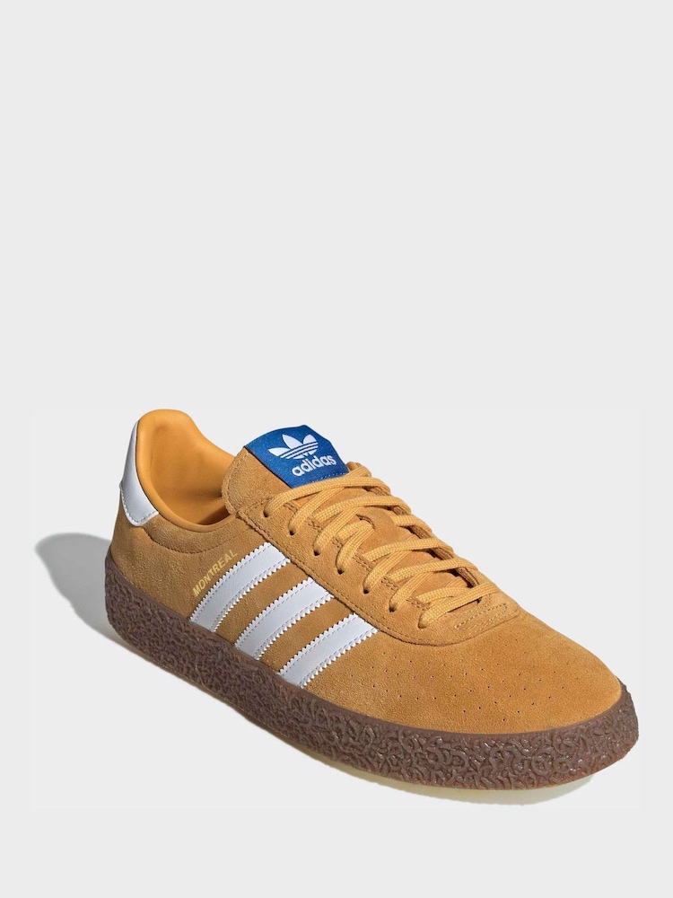 adidas Originals Yellow Montreal Trainers - Image 1 of 9 adidas Originals Yellow Montreal Trainers - Image 1 of 9