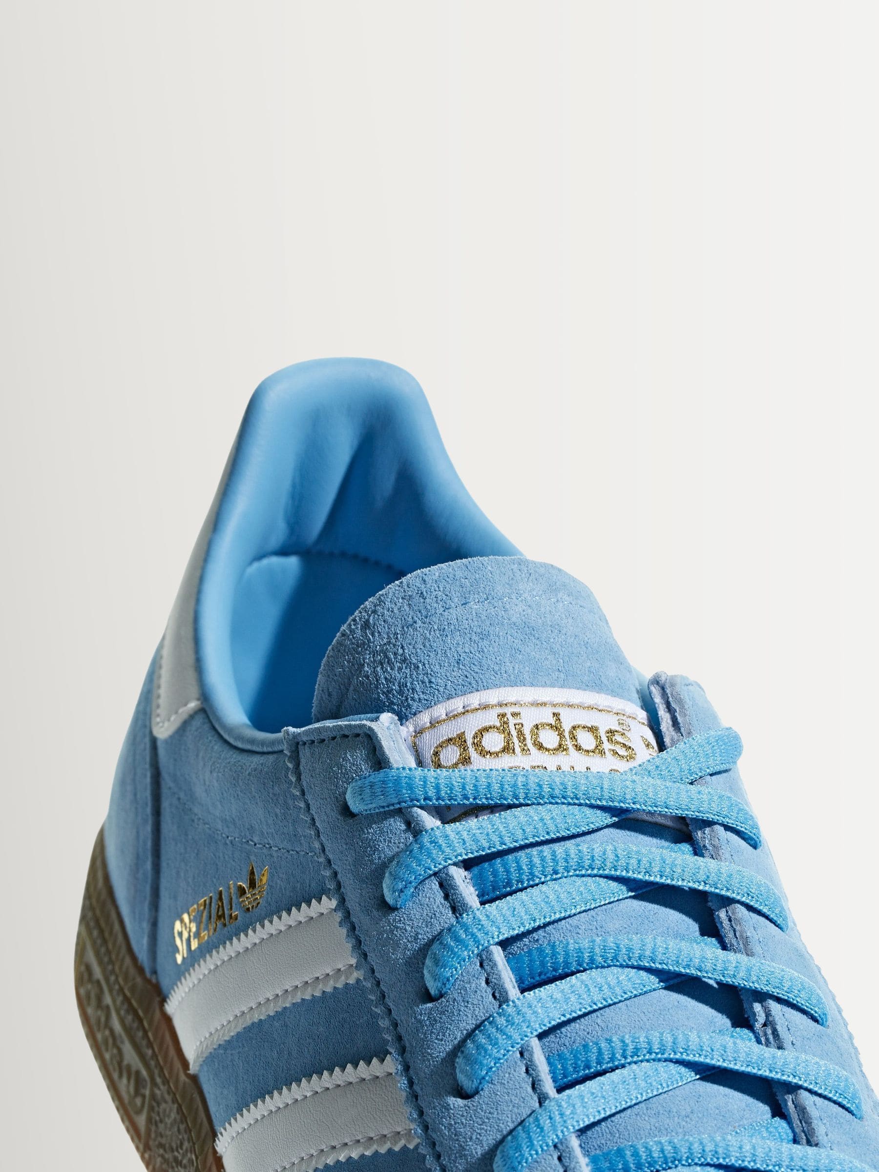 Buy adidas Originals Light Blue Handball Spezial Trainers from the
