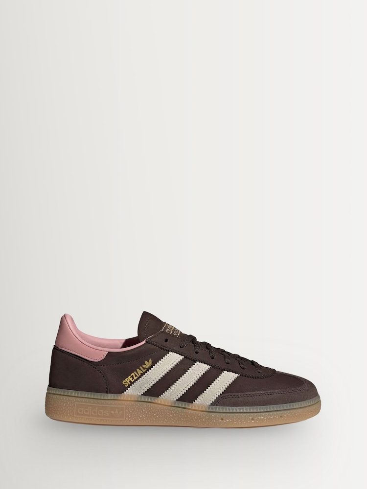 adidas Originals Brown Handball Spezial Trainers - Image 1 of 10 adidas Originals Brown Handball Spezial Trainers - Image 1 of 10