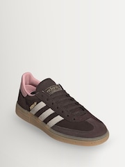 adidas Originals Brown Handball Spezial Trainers - Image 4 of 10