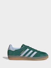 adidas Originals Green Gazelle Indoor Trainers - Image 3 of 9