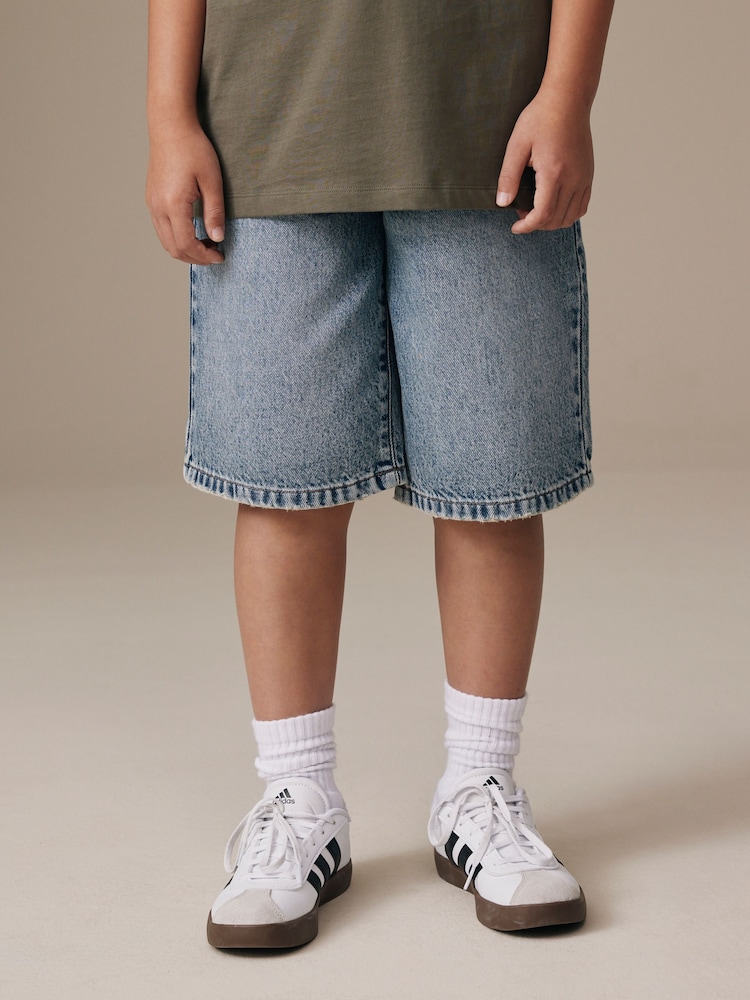 Mid Blue Jort Shorts (3-16yrs) - Image 1 of 7