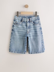 Mid Blue Jort Shorts (3-16yrs) - Image 4 of 7