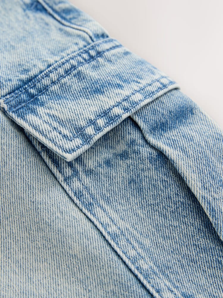 Denim Vintage Cargo Shorts (3-16yrs) - Image 8 of 8