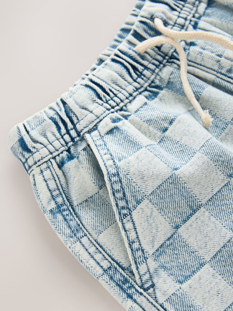 Bleach Check Bermuda Pull On Shorts (3-16yrs) - Image 4 of 4