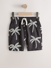 Anthrazitgrau - Linen Blend Pull on Shorts (3-16yrs) - Bild 4 von 7