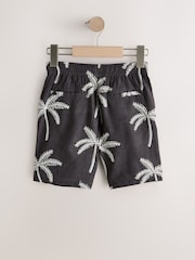 Anthrazitgrau - Linen Blend Pull on Shorts (3-16yrs) - Bild 5 von 7