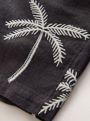 Anthrazitgrau - Linen Blend Pull on Shorts (3-16yrs) - Bild 7 von 7