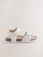 الفراشة البيضاء اللامعة للتزيين - صندل إغلاق باللمس بتوسيد فلين - Image 2 of 4